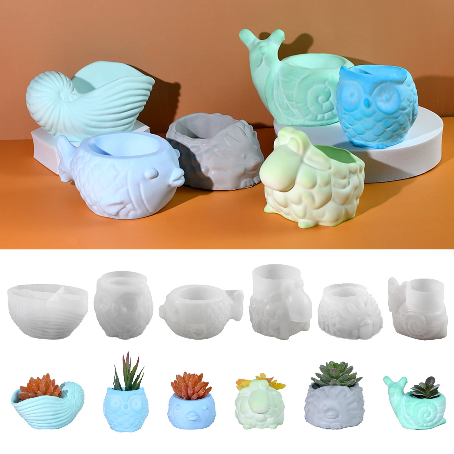 3D Animal Flower Pot Silicone  - огляд і ціна Potsticker Mold