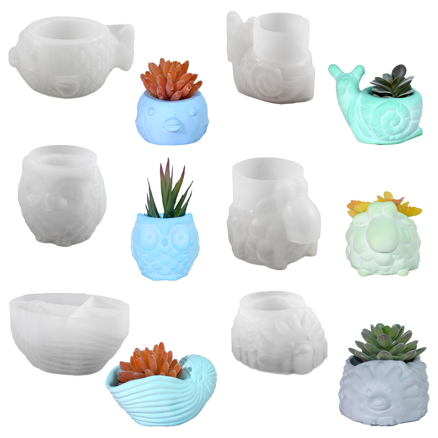 3D Animal Flower Pot Silicone  - огляд і ціна Potsticker Mold