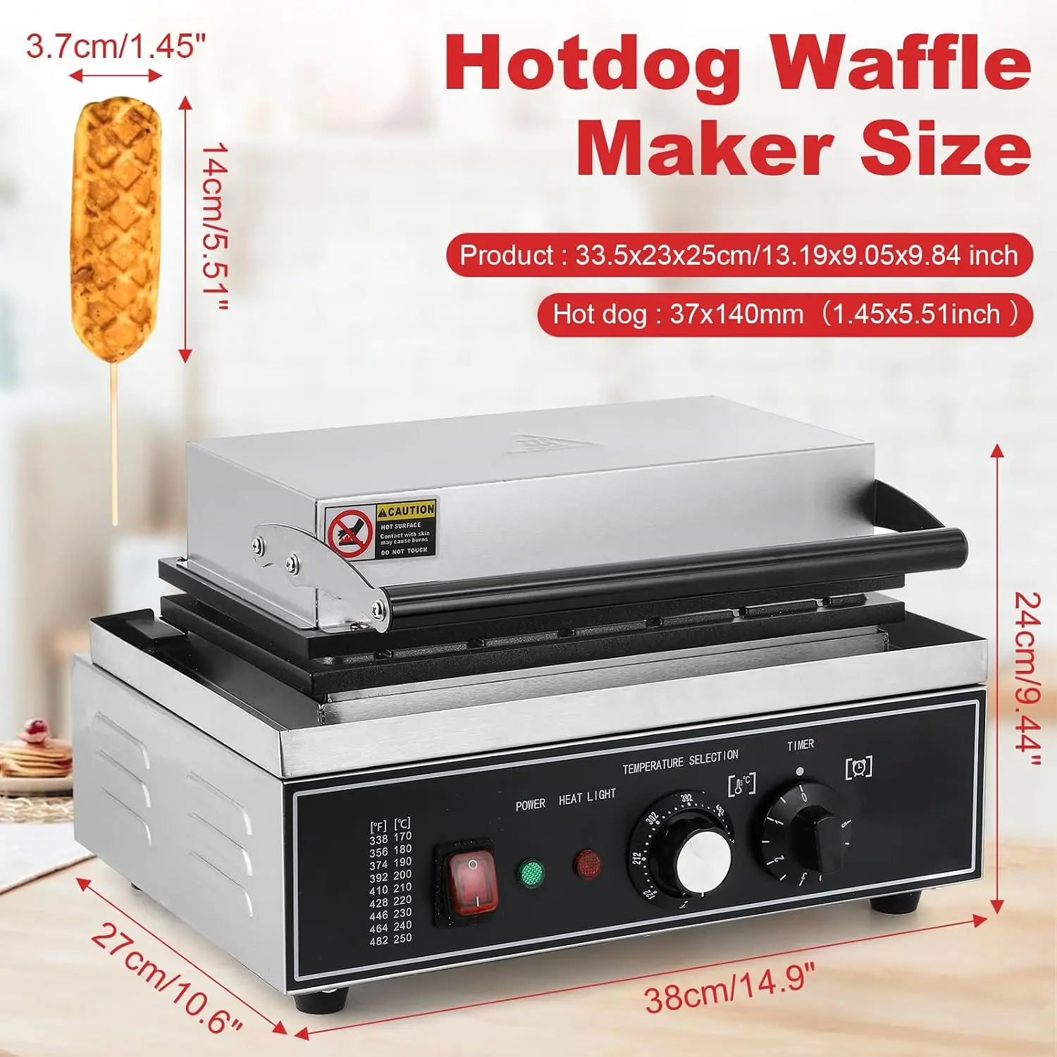 6Pcs Corn Dog Maker, 1550W Com - огляд і ціна Corn Dog Stick