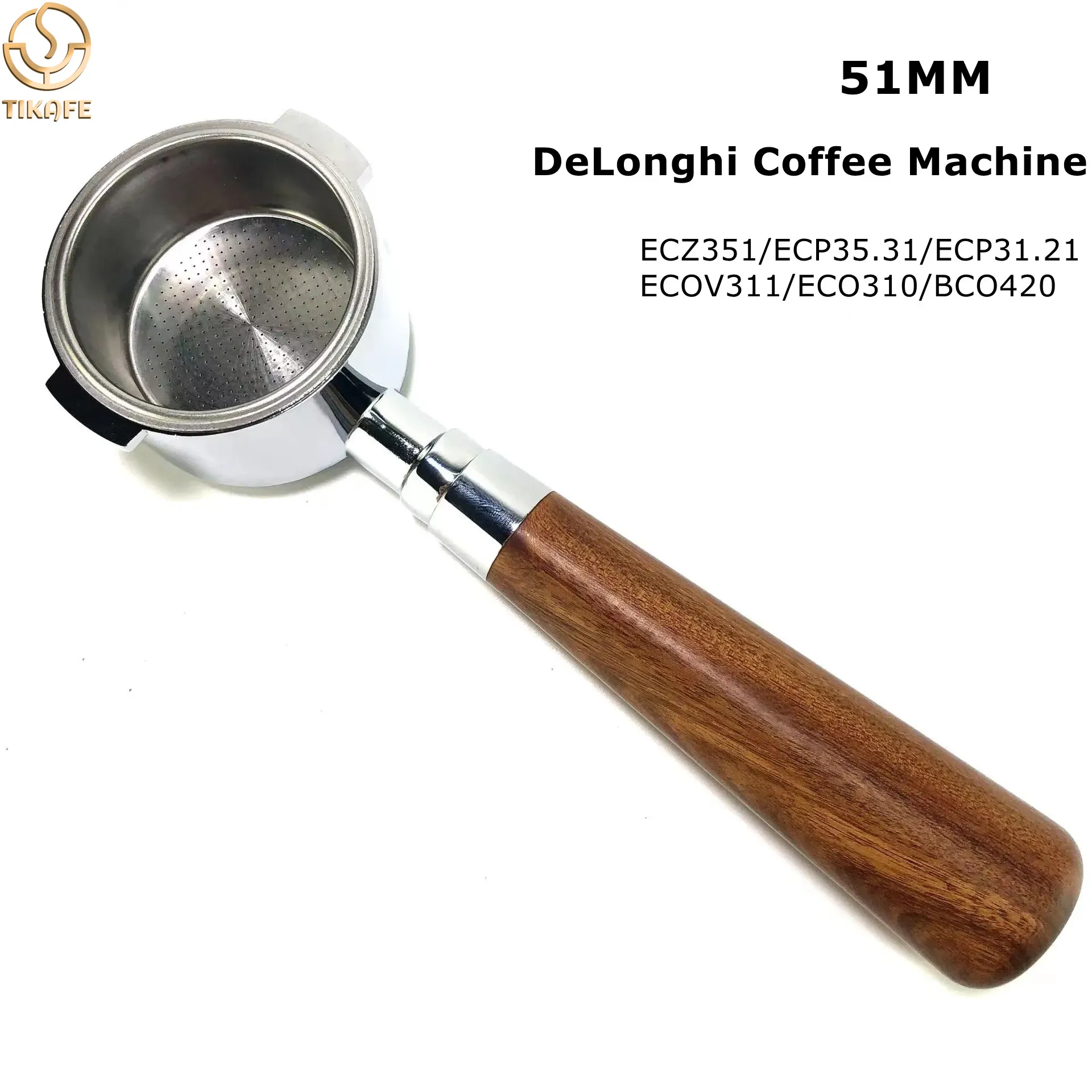 51mm Bottomless Portafilter Na - огляд і ціна Delonghi Espresso Ecp3420