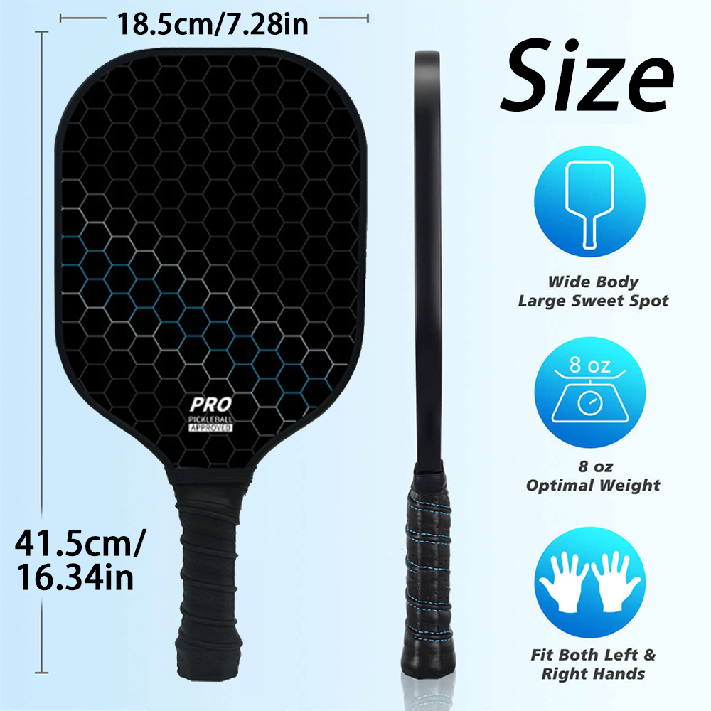 2 PCS Pickleball Paddle Set Ca - огляд і ціна Crepe Pan Carbon