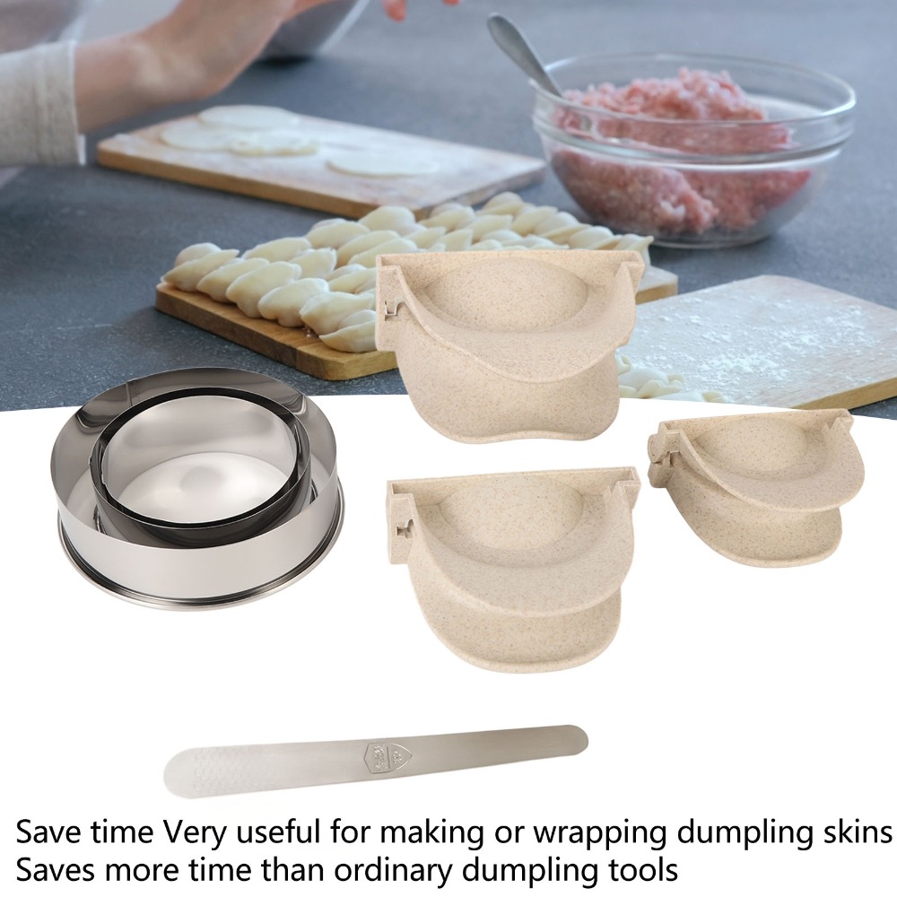 Plastic Stainless Steel Dumpli - огляд і ціна Dumpling Press Set