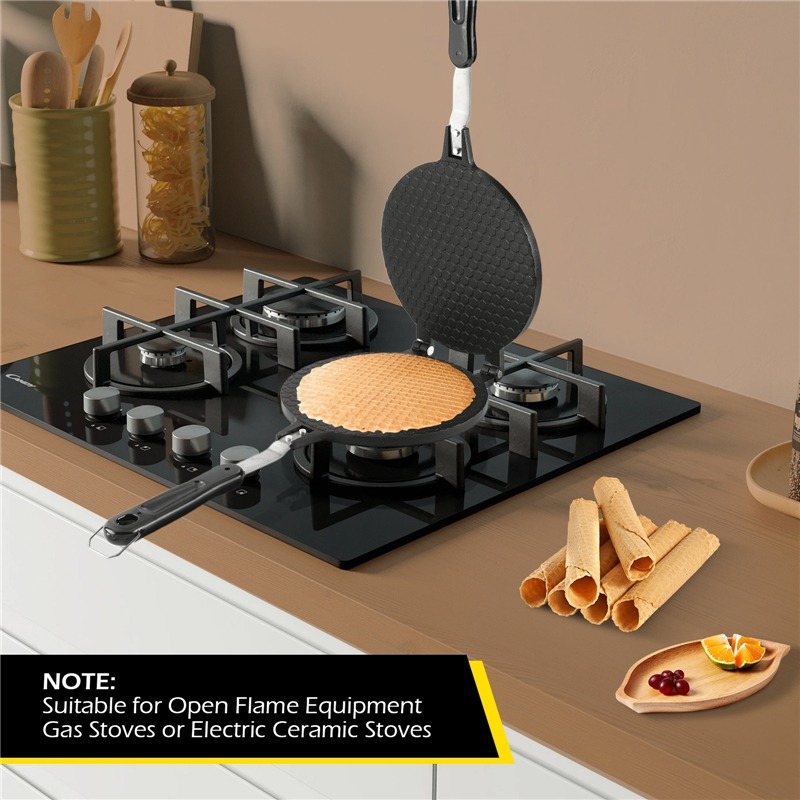 22cm Non-Stick Egg Roll Waffle - огляд і ціна Waffle Cone Maker