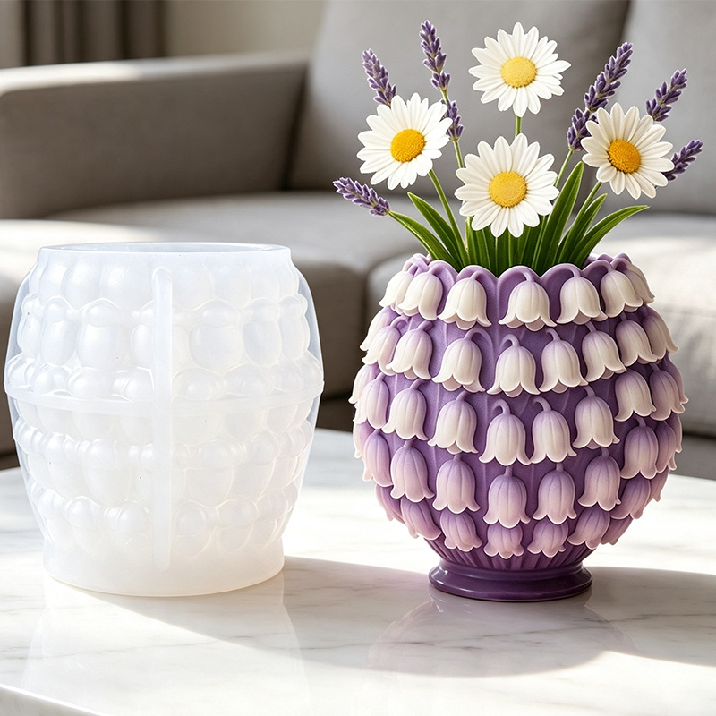 3D Lily of the Valley Vase Sil - огляд і ціна Potsticker Mold