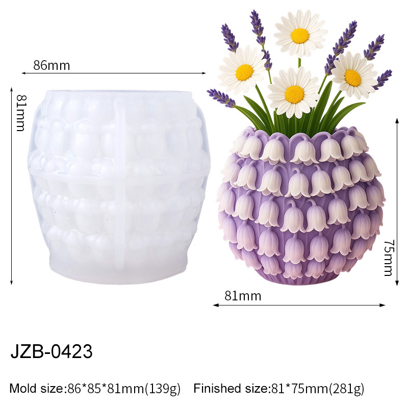 3D Lily of the Valley Vase Sil - огляд і ціна Potsticker Mold
