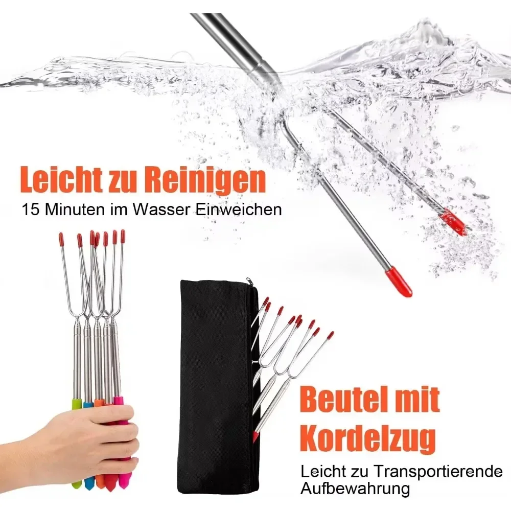 New BBQ Forks Telescopic  Barb - огляд і ціна Corn Dog Stick